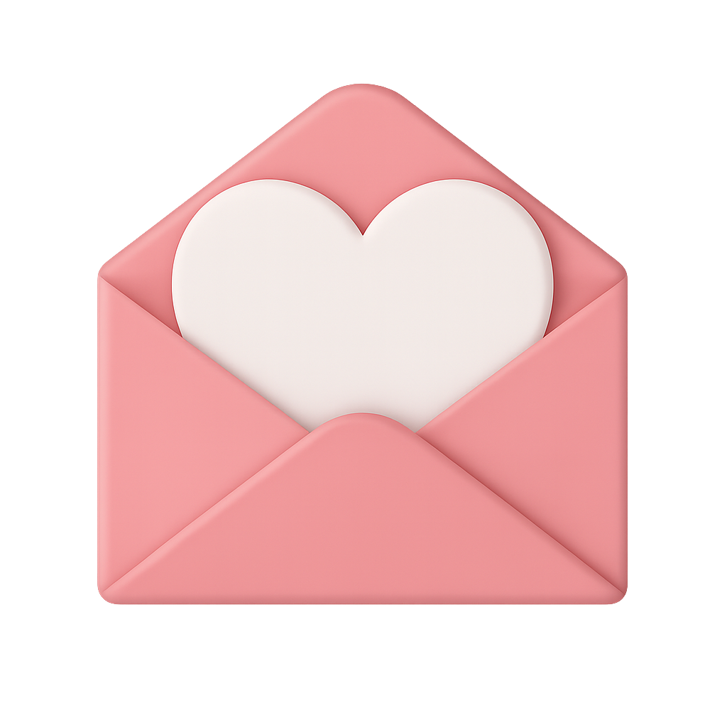 Heart invitation icon